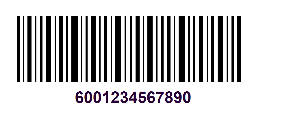 Sample UPC EAN barcode